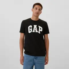 GAP - Camiseta Hombre Manga corta con Logo de Algodón