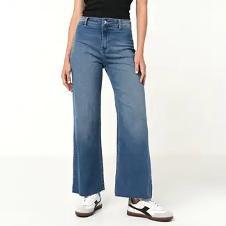 UNIVERSITY CLUB - Jean Wide Leg Tiro medio Mujer