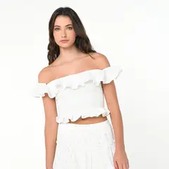 SYBILLA - Blusa Mujer Sin mangas de Algodón