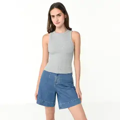 SYBILLA - Body Mujer Taches Sin mangas de Algodón