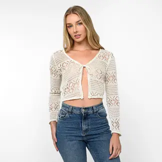 SYBILLA - Blusa Mujer Con transparencia Manga Larga