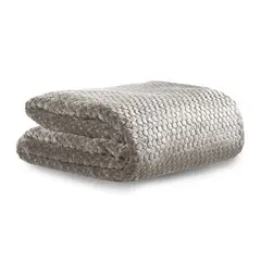 DISTRIHOGAR - Cobija Poliéster Café