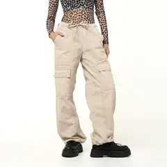 DENIMLAB - Pantalón Cargo Mujer Tiro medio