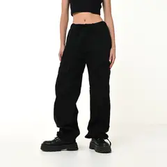 DENIMLAB - Pantalón Cargo Mujer Tiro medio