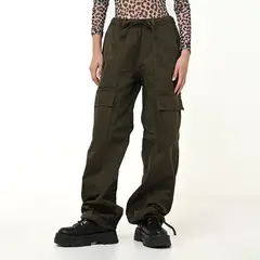 DENIMLAB - Pantalón Cargo Mujer Tiro medio