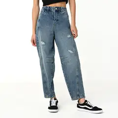 DENIMLAB - Jean Balloon Mujer Tiro medio