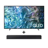 SAMSUNG - Combo Televisor + Barra | 55 pulgadas QLED 4K QN55Q60 | Barra de sonido HWC400.