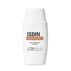 ISDIN - Protector solar FotoUltra 100 Fotoprotecto Spot Prevent Color SPF 50+ Crema Crema 50ml
