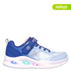 SKECHERS - Tenis con luces Solaglow para Niña con Velcro