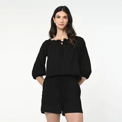 UNIVERSITY CLUB - Short Mujer Tiro alto