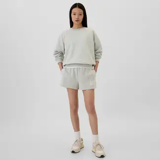 GAP - Short Mujer Tiro alto con Logo de Algodón