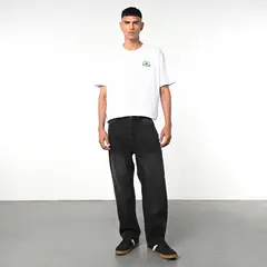 BEARCLIFF - Jean 5 Bolsillos Hombre Baggy de Algodón Largo 32