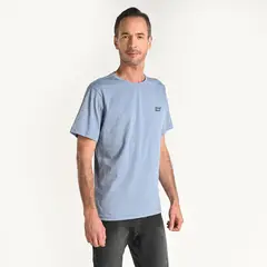 NEWPORT - Camiseta Hombre Manga corta con Estampado de Algodón