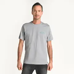 NEWPORT - Camiseta Hombre Manga corta con Estampado de Algodón