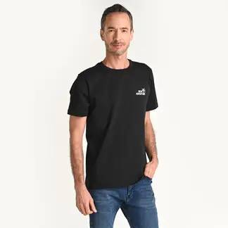 NEWPORT - Camiseta Hombre Manga corta con Estampado de Algodón