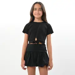 ELV - Camiseta Niña Anudada Manga corta Algodón