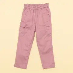 GAP - Pantalón para Bebé niña cintura elásticada Cargo de Algodón