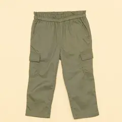 GAP - Pantalón para Bebé niña cintura elásticada Cargo de Algodón