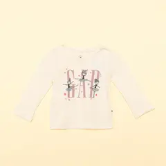 GAP - Camiseta Niña Manga larga Algodón