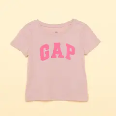 GAP - Camiseta para Niña Logo Manga corta de Algodón