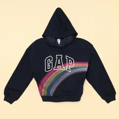 GAP - Saco para Niña con capucha de Algodón