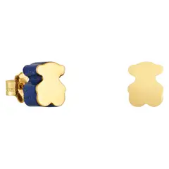 TOUS - Aretes oso de oro y lapislázuli 1950
