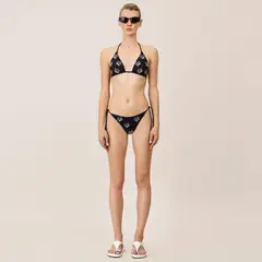 ONDA DE MAR - Panty de vestido de baño donna con bordado