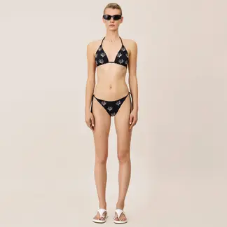 ONDA DE MAR - Panty de vestido de baño donna con bordado