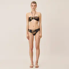 ONDA DE MAR - Top de vestido de baño Cloe strapless Animal print