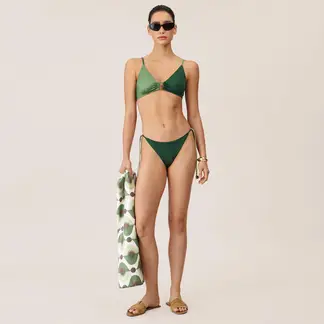 ONDA DE MAR - Top de vestido de baño Sand tipo deportivo con estampado