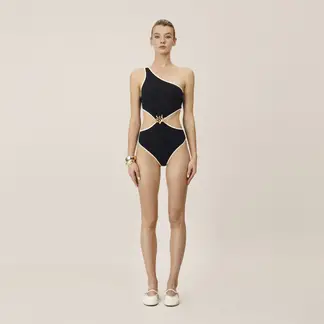 ONDA DE MAR - Vestido de baño Enterizo Alena asimétrico