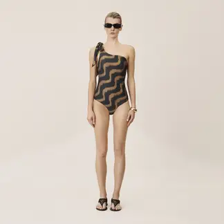 ONDA DE MAR - Vestido de baño Enterizo Kiriany Animal print