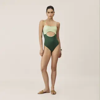 ONDA DE MAR - Verstido de baño Enterizo Sadira strapless con estampado
