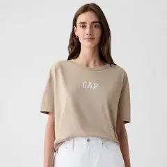 GAP - Camisa Mujer con Estampado Manga corta de Algodón