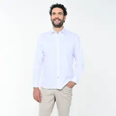 NEWPORT - Camisa Hombre de Rayas Manga larga Recto de Algodón