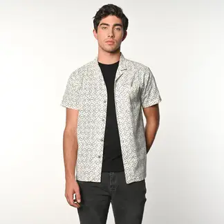 DENIMLAB - Camisa Hombre con Estampado Manga corta de Algodón