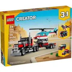 LEGO - LEGO: Camión camabaja con helicóptero
