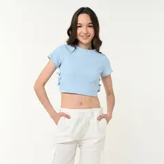 ELV - Top Niña Manga corta Algodón