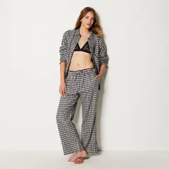 ETAM - Pantalon de pijama Mujer No aplica Cuadros de Algodón