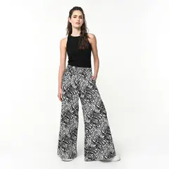 MOSSIMO - Pantalón Flare Mujer Tiro alto