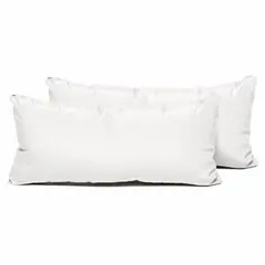 MANO DE OSO - Set X2 Almohadas en Microfibra 200 Hilos Antifluido Firmeza Suave 90 x 50cm
