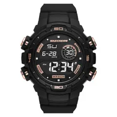 SKECHERS - Reloj Hombre Burbank. Reloj Poliuretano Negro SR1153