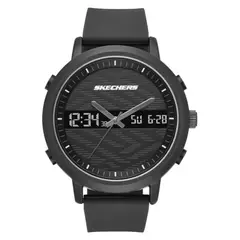 SKECHERS - Reloj Hombre Lawndale. Reloj Silicona Negro SR5071
