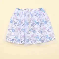 CONIGLIO - Falda Niña con Flores Cintura elásticada