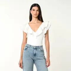 BASEMENT - Blusa Mujer Sin mangas de Algodón