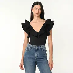 BASEMENT - Blusa Mujer Sin mangas de Algodón