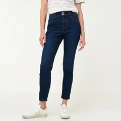 NEWPORT - Jean Skinny Mujer Tiro alto de Algodón