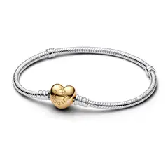 PANDORA - Brazalete Broche Dorado Recubrimiento en Oro