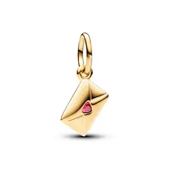 PANDORA - Charm Sobre Carta de Amor Recubrimiento en Oro