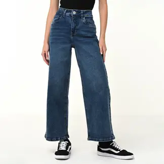 SYBILLA - Jean Culotte Mujer Tiro alto